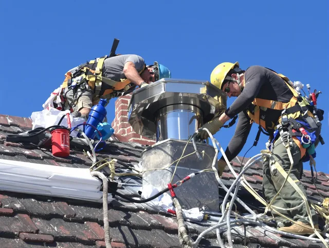 Protective chimney cap installed by San Gabriel Chimney Sweep in San Gabriel, CA