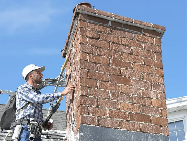 Brickwork for a chimney rebuild by San Gabriel Chimney Sweep in San Gabriel, CA