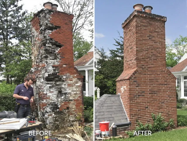 San Gabriel Chimney Sweep performing a full chimney restoration in San Gabriel, CA