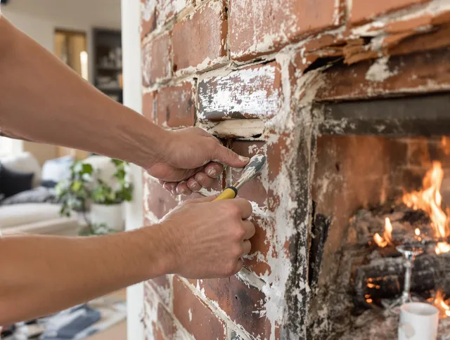 Routine fireplace repair by San Gabriel Chimney Sweep in San Gabriel, CA