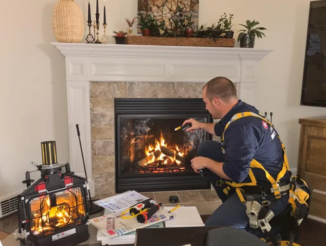 Safety-focused fireplace inspection by San Gabriel Chimney Sweep in San Gabriel, CA