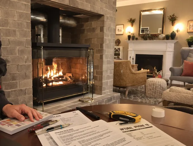 San Gabriel Chimney Sweep verifying fireplace safety measures in San Gabriel, CA